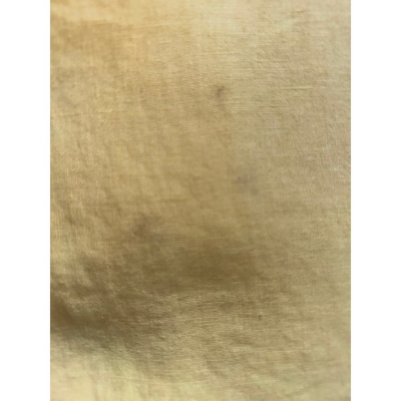 INC Beach linen relaxed wide leg pants yellow with pockets and drawstring US 12 - Picture 8 of 9